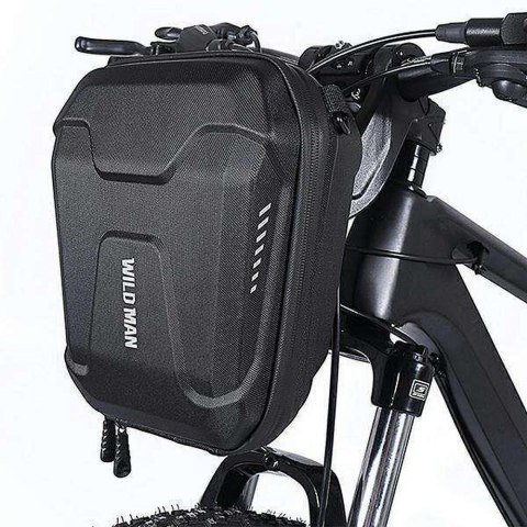 WILDMAN sakwa rowerowa na kierownicę na zamek 3L E8 czarna