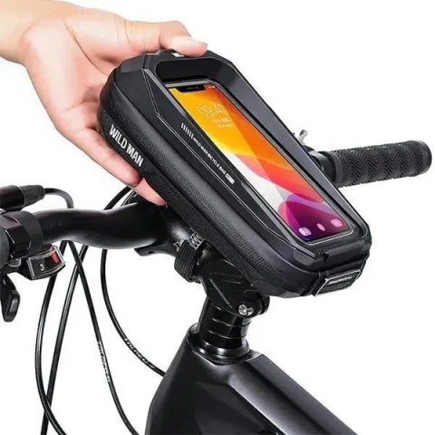 WILDMAN sakwa rowerowa na ramę na zamek 0,6L (4" - 7") MS33 czarna