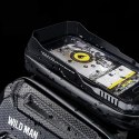 WILDMAN sakwa rowerowa na ramę na zamek 1,2L (4" - 7") XT6 czarna