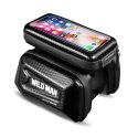 WILDMAN sakwa rowerowa na ramę na zamek E6S 1,2L ( 4" - 7" ) czarna