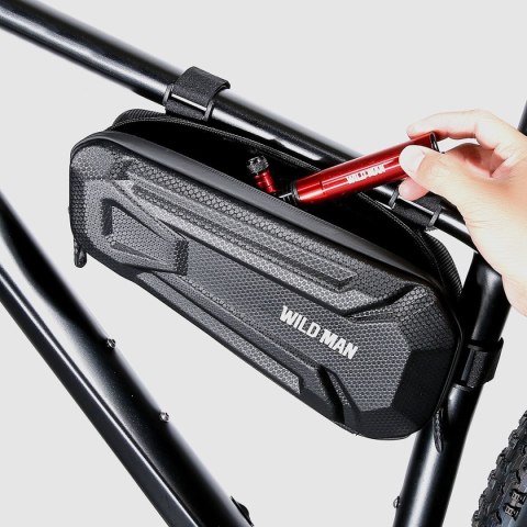 WILDMAN sakwa rowerowa pod ramę na zamek 1,8L XT9 czarna
