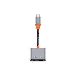 WiWU - Audio adapter LT10 Typ C do Typ C + 3.5mm