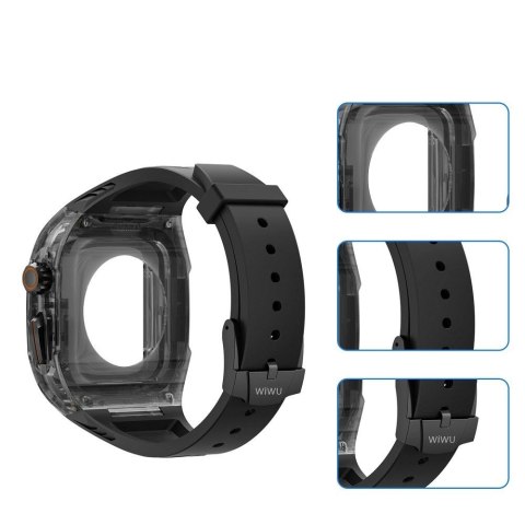 WiWU - Pasek do smartwatcha Wi-WB013 Rambo Watch Band 42/44/45mm - czarny