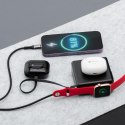 Wielofunkcyjna ładowarka Forcell F-Energy 6w1 USB A + USB C PD 45W + power bank 15000 mAh + ładowanie bezprzewodowe 15W czarna