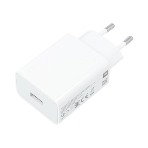 XIAOMI oryginalna ładowarka sieciowa USB A QC3.0 3A 22,5W MDY-11-EP biała bulk
