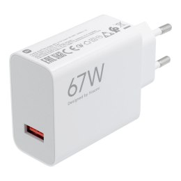 XIAOMI oryginalna ładowarka sieciowa USB A QC3.0 3A 67W MDY-12-EH biała bulk