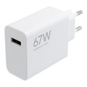 XIAOMI oryginalna ładowarka sieciowa USB A QC3.0 3A 67W MDY-12-EH biała bulk