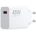 XIAOMI oryginalna ładowarka sieciowa USB A QC3.0 4.1A 45W MDY-17-EF biała bulk