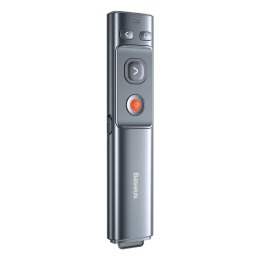 Wskaźnik laserowy Baseus Orange Dot bezprzewodowy do prezentacji - szary (bez baterii)