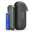 Wzmocniona kieszeń dyskowa Orico OTPX-G2 M.2 NVMe/SATA SSD USB-C 3.2 taktyczna - szaro-zielona