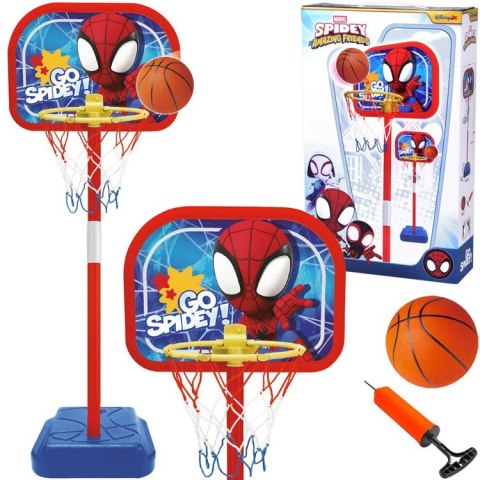 Zestaw do koszykówki Spidey regulowany kosz + piłka 14 cm SP0880