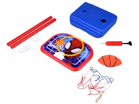 Zestaw do koszykówki Spidey regulowany kosz + piłka 14 cm SP0880
