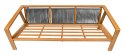 Zestaw mebli ogrodowych Modern Delight 4w1 aluminium Stolik + 2 Sofy + Fotel
