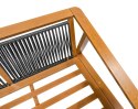 Zestaw mebli ogrodowych Modern Delight 4w1 aluminium Stolik + 2 Sofy + Fotel