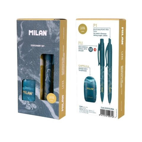 Zestaw prezentowy Lava niebieski MILAN