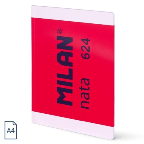 Zeszyt klejony A4/48K linia 1918 różowy MILAN