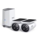Zewnętrzny zestaw monitoringu Baseus Security S1 Pro Dual 3K (2 kamery) - biały