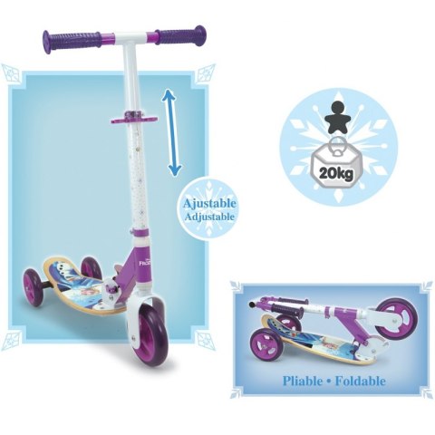 SMOBY Hulajnoga Trójkołowa Kraina Lodu Frozen Drewniana