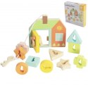 CLASSIC WORLD Drewniana Przeplatanka Klocki do Nawlekania Klucze i Drzwi MONTESSORI 11 el.