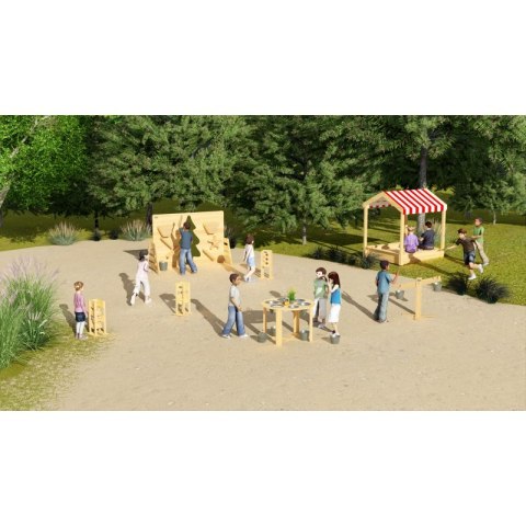 CLASSIC WORLD EDU Eko Duża Edukacyjna Zabawka na Plac Zabaw 4w1