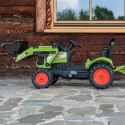 Falk Traktor na Pedały Claas z Przyczepą i Łyżką Zielony dla Dzieci 2-5