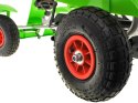 Sportowy Gokart zielony na pedały pompowane koła SP0209