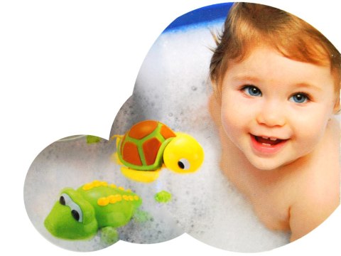 Wesoła zabawka do kąpieli ŻÓŁW, KROKODYL ZA0592