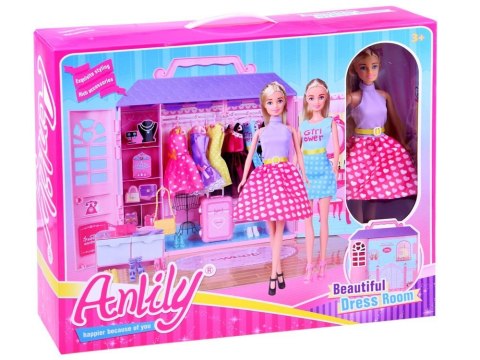 Anlily Lalka domek SZAFA garderoba ubranka ZA2228