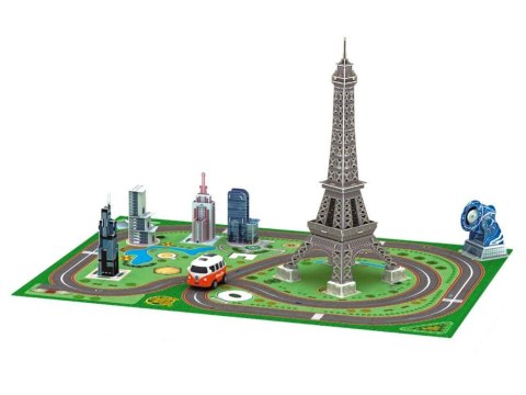 Puzzle 3D mata wieża Eiffla, Big Ben autko ZA2536