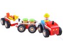 Traktor z przyczepą drewniana Kolejka farma ZA3566