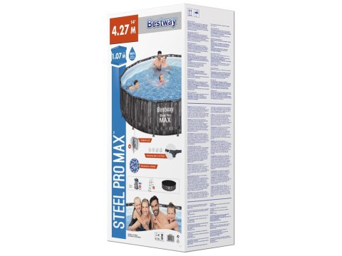 Bestway basen stelażowy 427x107cm 10w1 deska 5614Z