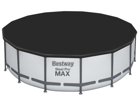 Bestway Basen stelażowy 488x122cm 10w1 szary 5612Z