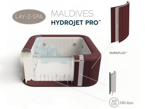 Bestway hydromasaż Lay-Z-Spa Maldives 5 - 7os 60033