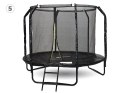 Trampolina ogrodowa SkyFlyer + drabinka 8FT 244cm