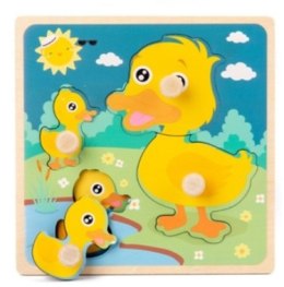 Puzzle drewniane układanka kaczuszka kaczka