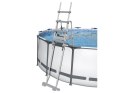 Bestway bezpieczna antypoślizgowa metalowa Drabinka do basenu 132cm 58332