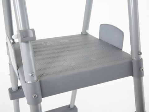Bestway bezpieczna antypoślizgowa metalowa Drabinka do basenu 132cm 58332