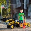 FALK Traktor na Pedały Komatsu Koparko-Ładowarka z Przyczepą 3-7 lat