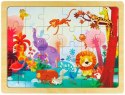ROBOTIME Puzzle Drewniane Kolorowe Zwierzęta