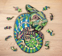 EWA Drewniane Puzzle 2D - Układanka Kameleon