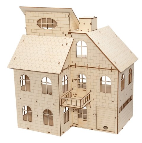 EWA Drewniane Puzzle 3D - Domek Dla Lalek