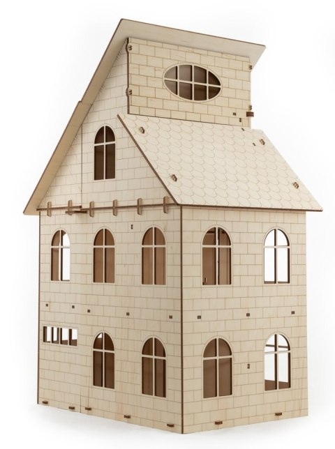EWA Drewniane Puzzle 3D - Domek Dla Lalek