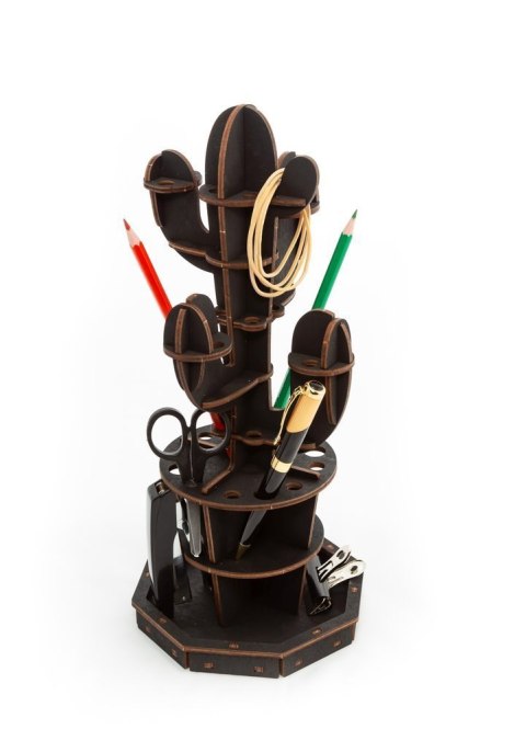 EWA Drewniane Puzzle 3D - Organizer Kaktus
