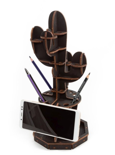 EWA Drewniane Puzzle 3D - Organizer Kaktus