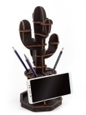 EWA Drewniane Puzzle 3D - Organizer Kaktus
