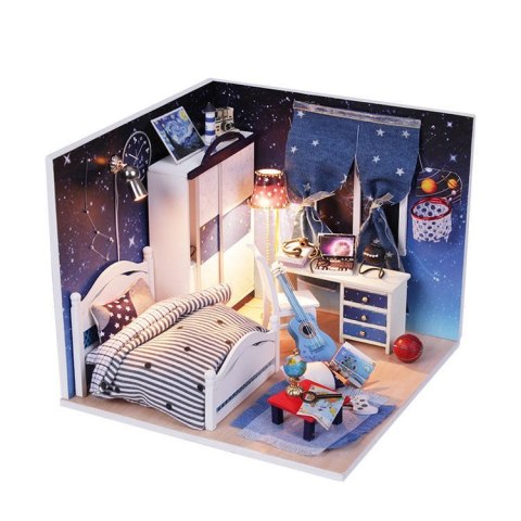 SkładanyDrewniany Model Puzzle3D Gwieździsty Pokój