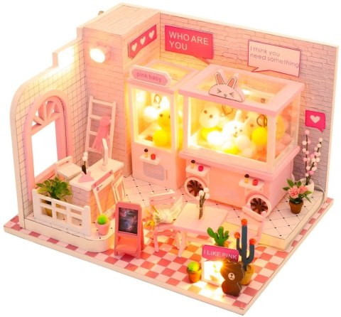 HONGDA Składany Drewniany Model Puzzle 3D DIY Sklepik