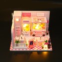HONGDA Składany Drewniany Model Puzzle 3D DIY Sklepik