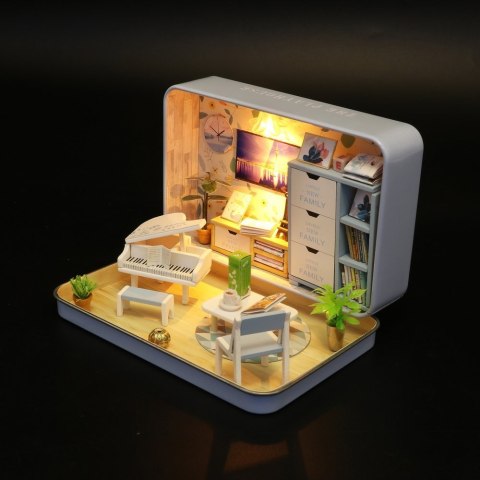 HONGDA Składany Drewniany Model Puzzle 3D DIY Wesoły Teatrzyk