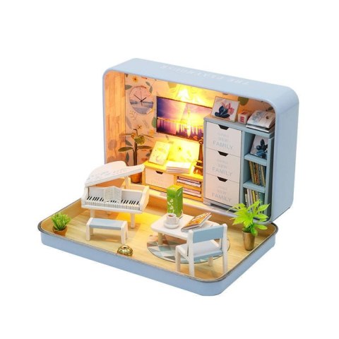 HONGDA Składany Drewniany Model Puzzle 3D DIY Wesoły Teatrzyk